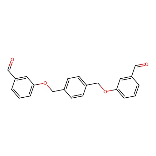 3-[[4-[(3-Formylphenoxy)methyl]phenyl]methoxy]benzaldehyde structure