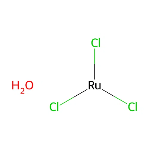 Ruthenium trichloride hydrate structure
