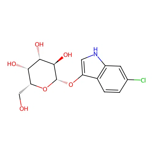 6-Chloro-1H-indol-3-yl beta-D-galactopyranoside structure