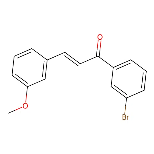 (E)-1-(3-bromophenyl)-3-(3-methoxyphenyl)prop-2-en-1-one structure