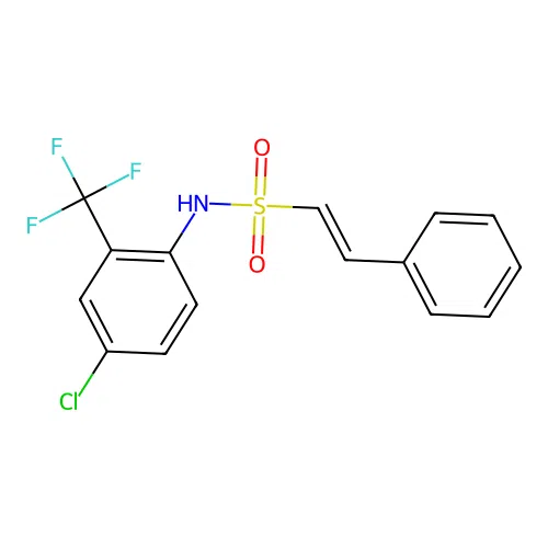 N-[4-chloro-2-(trifluoromethyl)phenyl]-2-phenylethene-1-sulfonamide structure