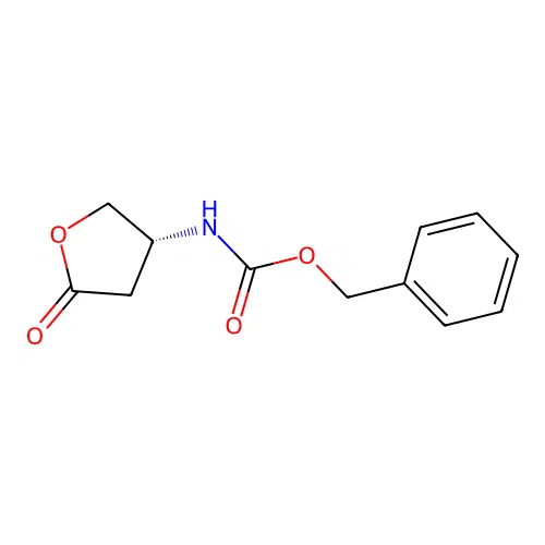 (R)-Benzyl (5-oxotetrahydrofuran-3-yl)carbamate structure