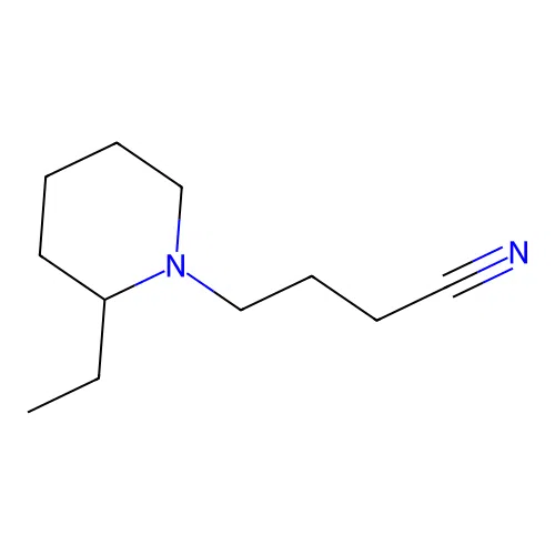4-(2-Ethylpiperidin-1-yl)butironitrile structure