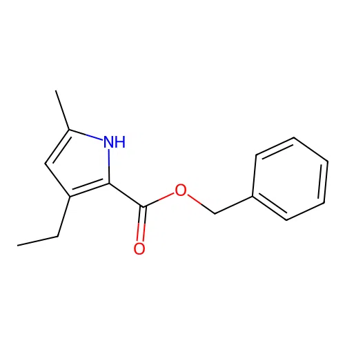 Benzyl 3-ethyl-5-methyl-1H-pyrrole-2-carboxylate structure