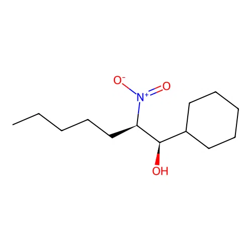 Cyclohexanemethanol, alpha-(1-nitrohexyl)-, (R*,R*)- structure