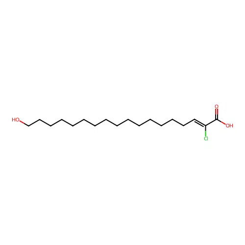 Octadecenoic acid, chlorohydroxy- structure