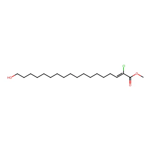 methyl (Z)-2-chloro-18-hydroxyoctadec-2-enoate structure