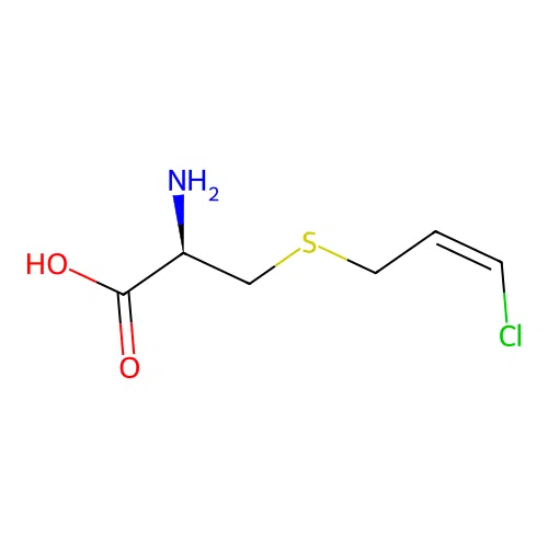 S-(3-Chloro-2-propenyl)cysteine structure