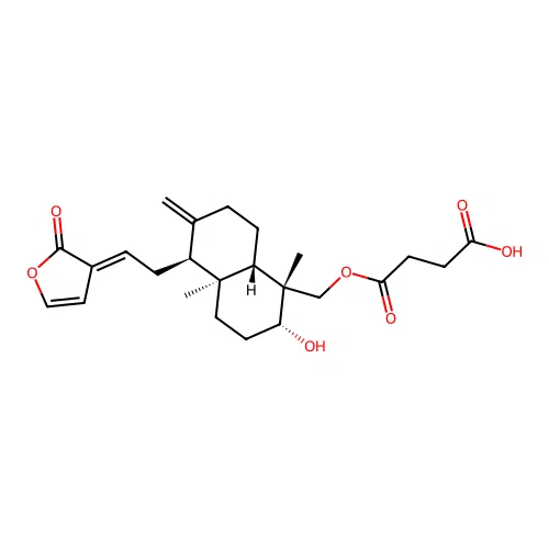 Dehydroandrographolide 5-succinic acid monoester structure