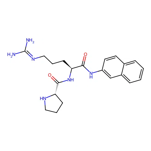 L-Prolyl-N-2-naphthalenyl-L-argininamide structure