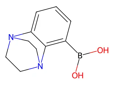1,8-Diazatricyclo[6.2.2.02,7]dodeca-2,4,6-trien-3-ylboronic acid structure