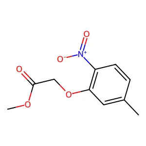 Methyl (5-methyl-2-nitrophenoxy)acetate structure