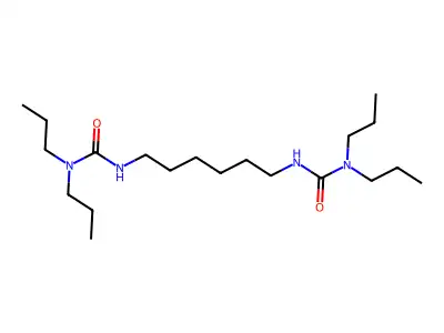 3,3'-Hexamethylenebis(1,1-dipropylurea) structure