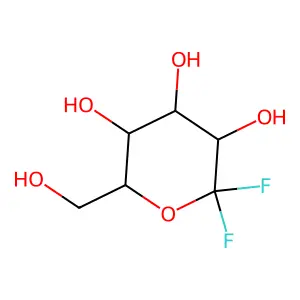 1-Fluoroglucopyranosyl fluoride structure