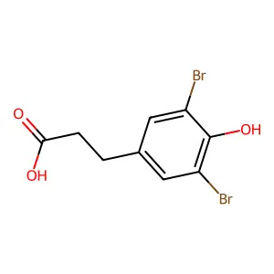 3-(3,5-Dibromo-4-hydroxyphenyl)propanoic acid structure