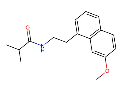 Propanamide, N-(2-(7-methoxy-1-naphthalenyl)ethyl)-2-methyl- structure