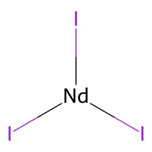 Neodymium iodide (NdI3) structure