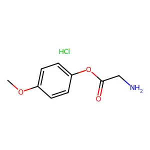 Glycine, 4-methoxyphenyl ester, hydrochloride structure