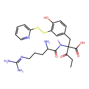 3-(2-Pyridyldithio)propionylarginylmonoiodotyrosine structure