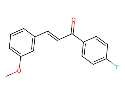 1-(4-Fluorophenyl)-3-(3-methoxyphenyl)prop-2-en-1-one structure
