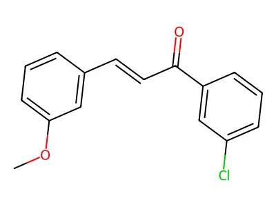 1-(3-Chlorophenyl)-3-(3-methoxyphenyl)prop-2-en-1-one structure