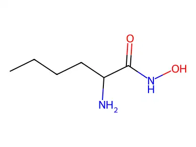 Hexanamide, 2-amino-N-hydroxy- structure