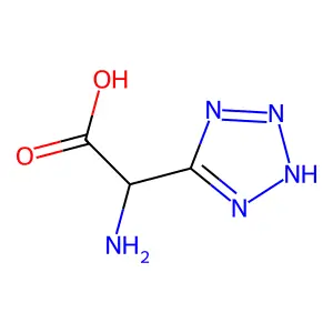 alpha-Amino-2H-tetrazole-5-acetic acid structure