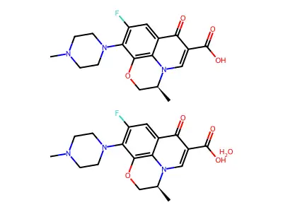 Levofloxacin Hemihydrate structure