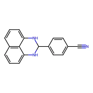 4-(2,3-Dihydro-1H-perimidin-2-yl)benzonitrile structure