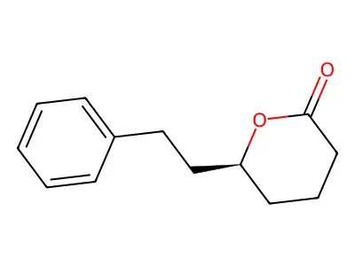 6-Phenethyltetrahydro-2H-pyran-2-one structure
