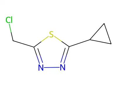 2-(Chloromethyl)-5-cyclopropyl-1,3,4-thiadiazole structure