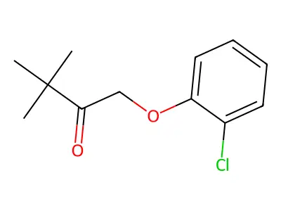 2-Butanone, 1-(chlorophenoxy)-3,3-dimethyl- structure