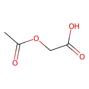 Acetoxyacetic acid structure