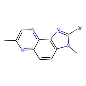 Imidazo(4,5-f)quinoxaline, 2-bromo-3,7-dimethyl- structure