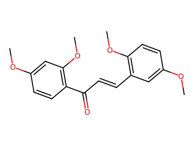 1-(2,4-Dimethoxyphenyl)-3-(2,5-dimethoxyphenyl)prop-2-en-1-one structure