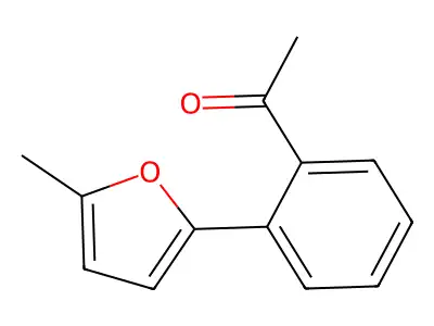 1-[2-(5-Methyl-2-furyl)phenyl]ethanone structure