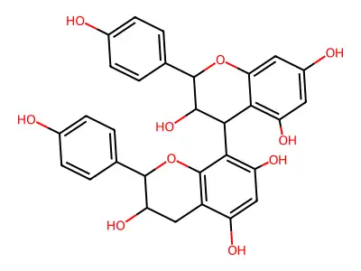 Afzelechin-(4alpha-->8)-epiafzelechin structure