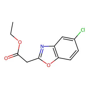 Ethyl 2-(5-chloro-1,3-benzoxazol-2-yl)acetate structure