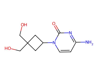 1-(3,3-Bishydroxymethylcyclobut-1-yl)-cytosine structure