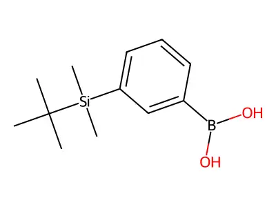 B-[3-[(1,1-dimethylethyl)dimethylsilyl]phenyl]boronic acid structure