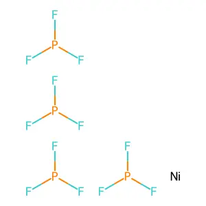Tetrakis(trifluorophosphine)nickel structure
