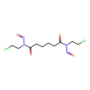 Hexanediamide, N,N'-bis(2-chloroethyl)-N,N'-dinitroso- structure