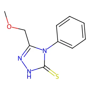5-(methoxymethyl)-4-phenyl-4H-1,2,4-triazole-3-thiol structure