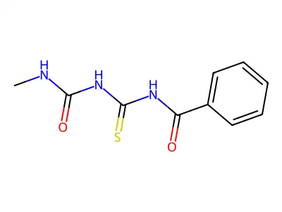 1-{[({[(Methylamino)carbonyl]amino}carbothioyl)amino]carbonyl}benzene structure