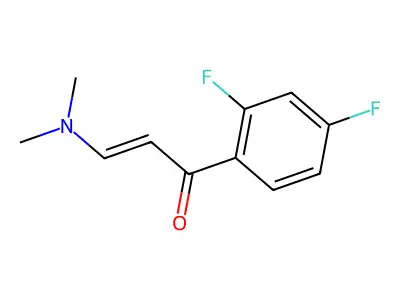 1-(2,4-difluorophenyl)-3-(dimethylamino)prop-2-en-1-one structure