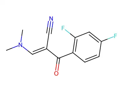 2-(2,4-Difluorobenzoyl)-3-(dimethylamino)acrylonitrile structure
