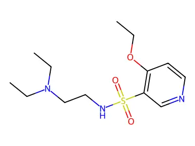 3-Pyridinesulfonamide, N-(2-(diethylamino)ethyl)-4-ethoxy- structure