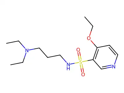 3-Pyridinesulfonamide, N-(3-(diethylamino)propyl)-4-ethoxy- structure