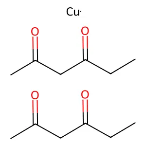Copper;hexane-2,4-dione structure