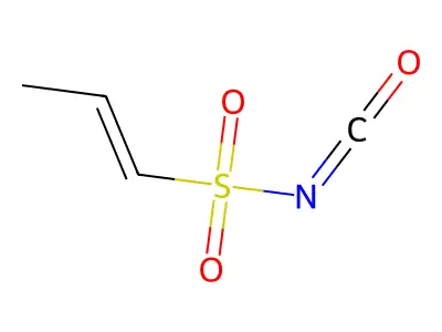 1-Propene-1-sulfonyl isocyanate structure
